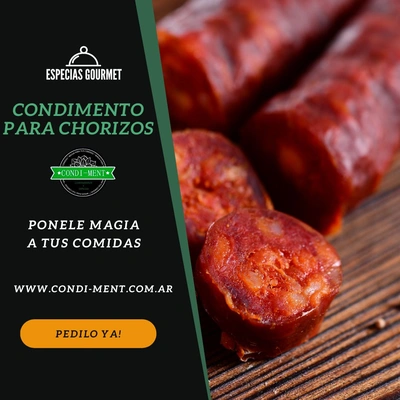 Condimento para chorizos frescos