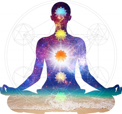 Imagen de los chakras en el cuerpo