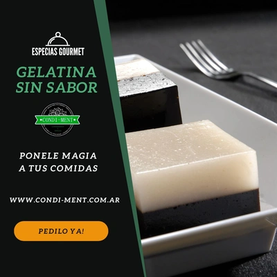 Gelatina sin sabor